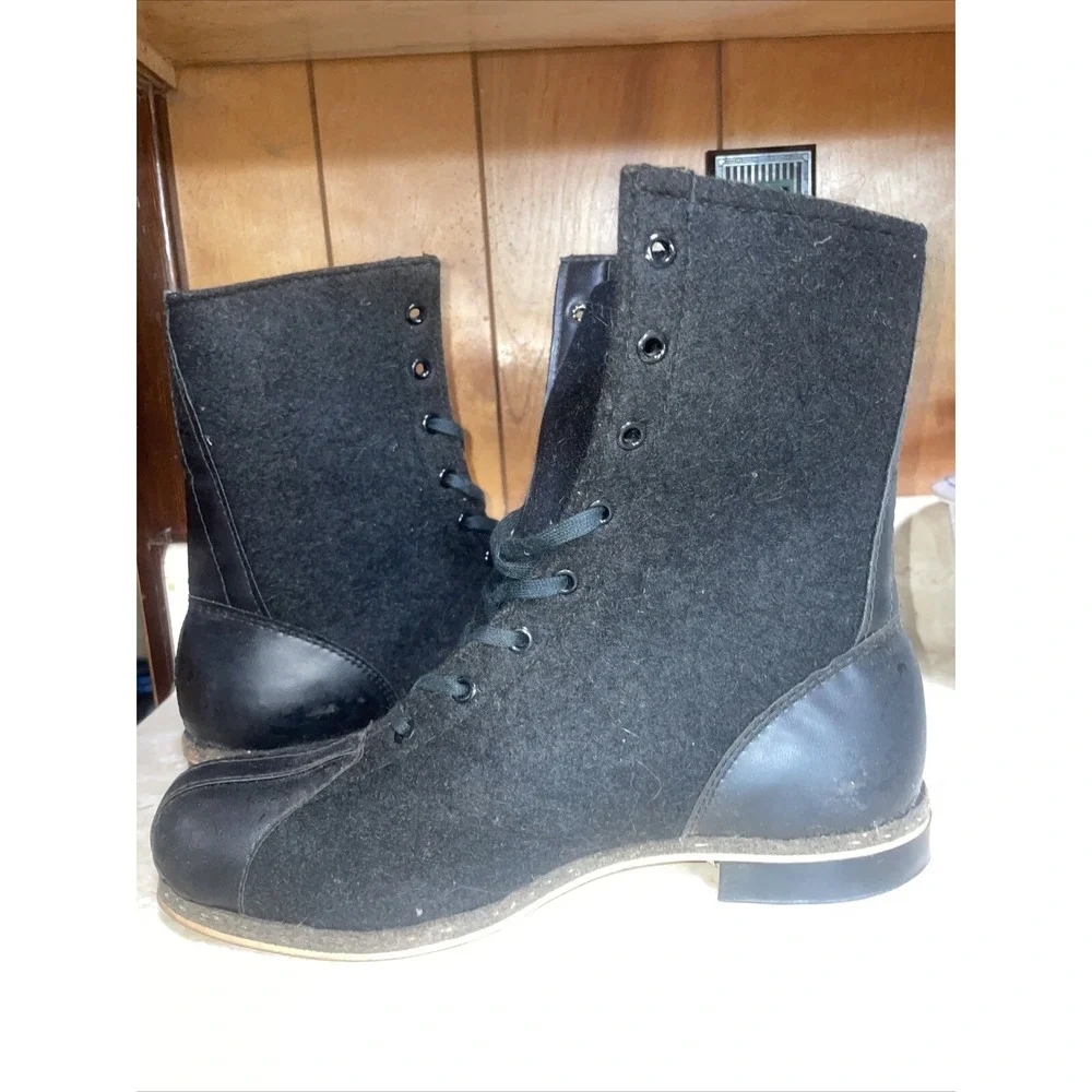 Vintage US Air Force Wool‎ Flight Aviation Flying Boots - BILTRIGHT-Duratex